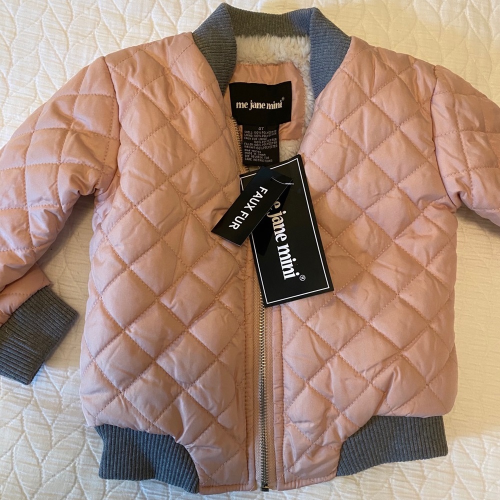 Adorable faux fur lined jacket